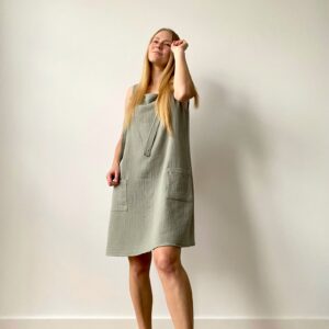 casual comfortable muslin dress for women