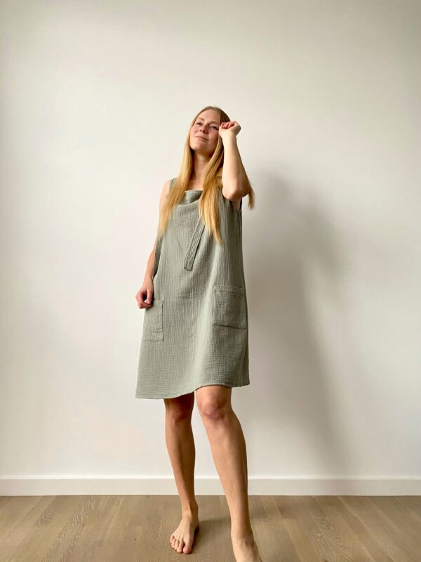 casual comfortable muslin dress for women