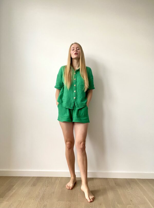 muslin women short set
