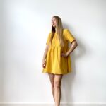 Organic cotton women dress, 100% handmade