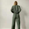 elegant muslin women trousers set