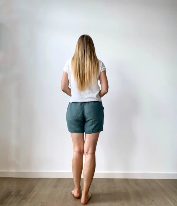 muslin women short set, handmade, sustainable