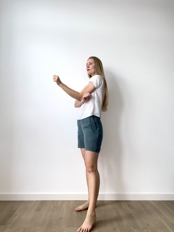 Organic cotton women set, shorts and top