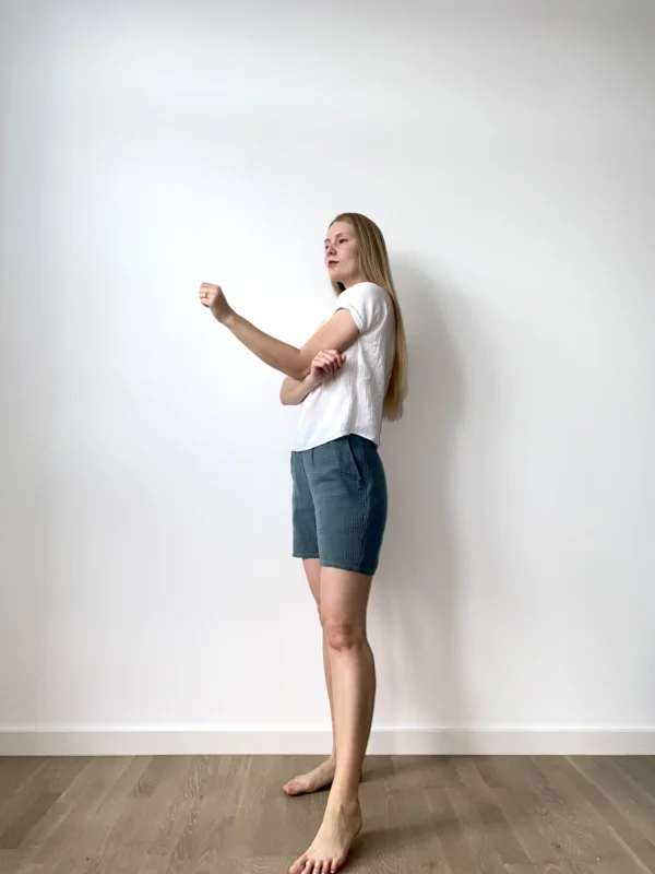 Organic cotton women set, shorts and top