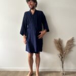 organic cotton bathrobe for men