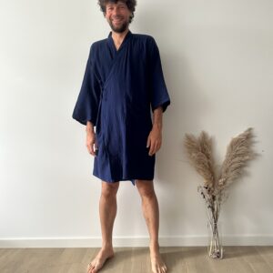 organic cotton bathrobe for man