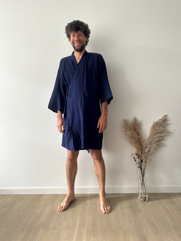 organic cotton bathrobe for man