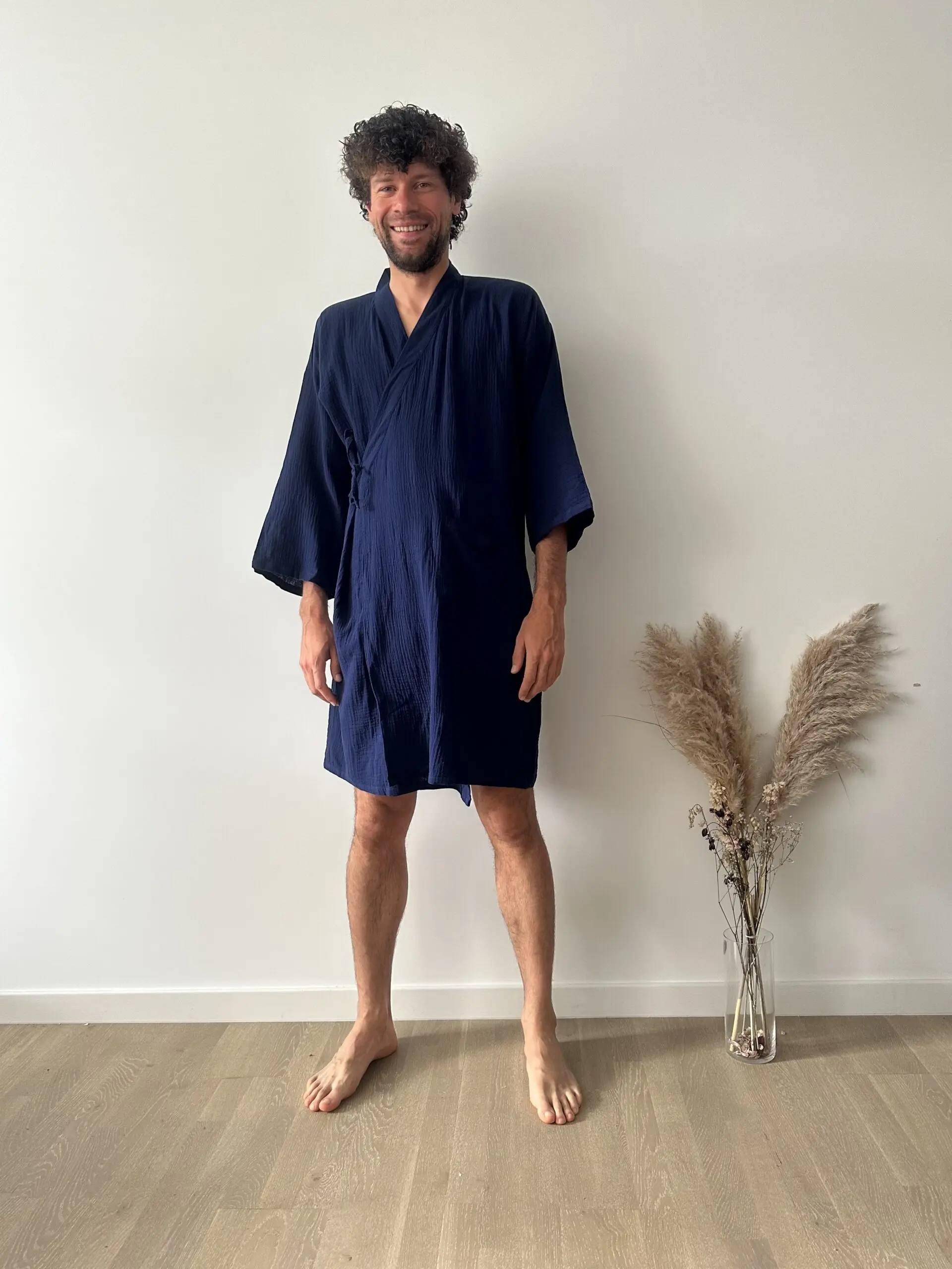 organic cotton bathrobe for man