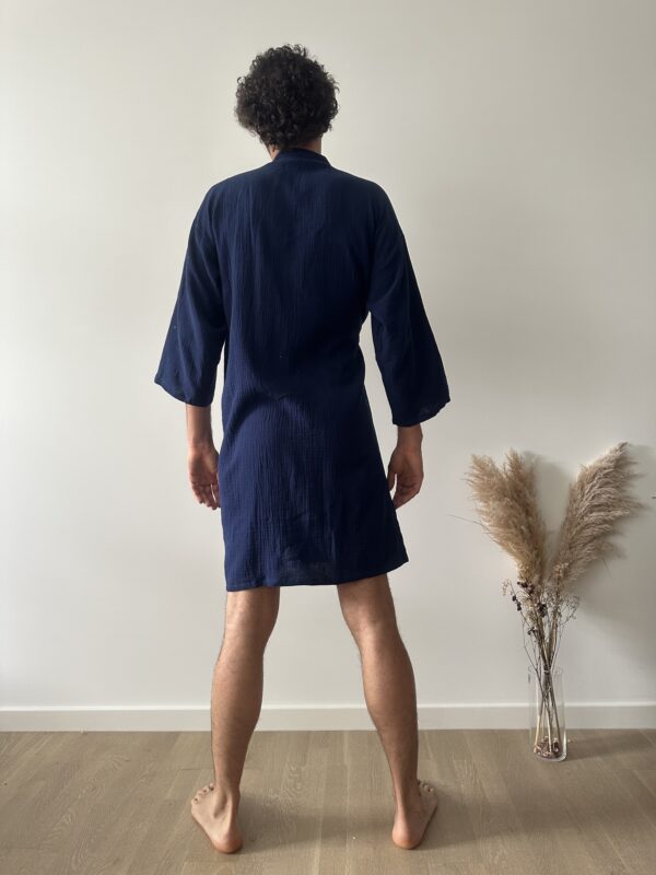 organic cotton bathrobe for man