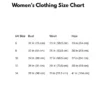 a chart of women's clothing size