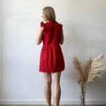 Muslin summer dress outdoors