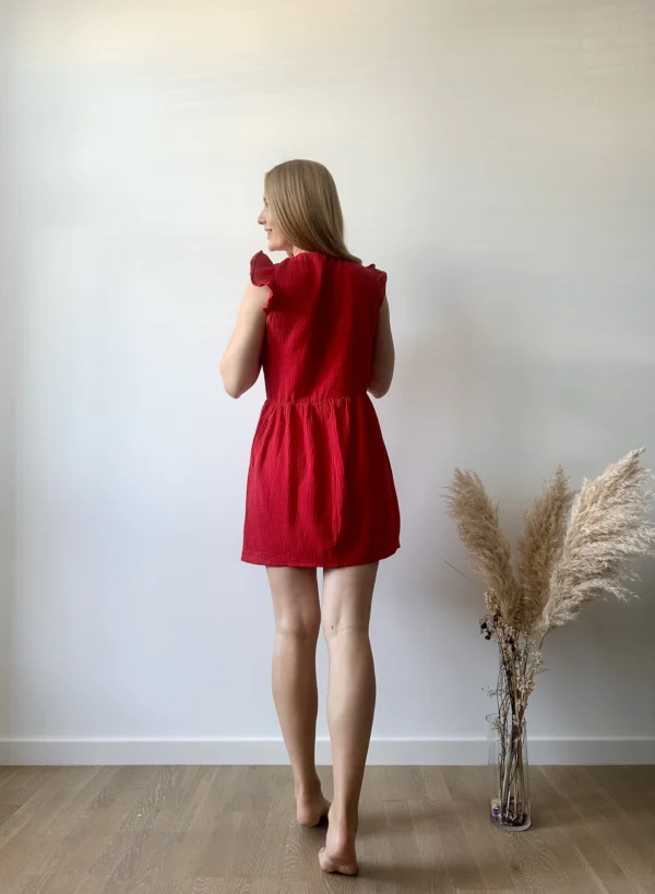 Muslin summer dress outdoors