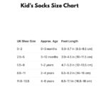 Kids socks uk size chart