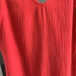 Muslin summer red dress
