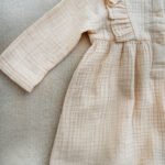 Muslin Girls Dress with Long Sleeves