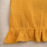 Mustard muslin dress for toddlers