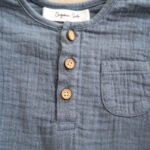 Organic cotton boys set with wooden buttons