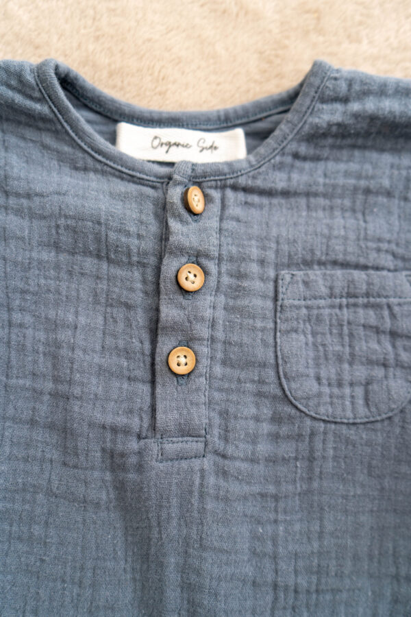 Organic cotton boys set with wooden buttons