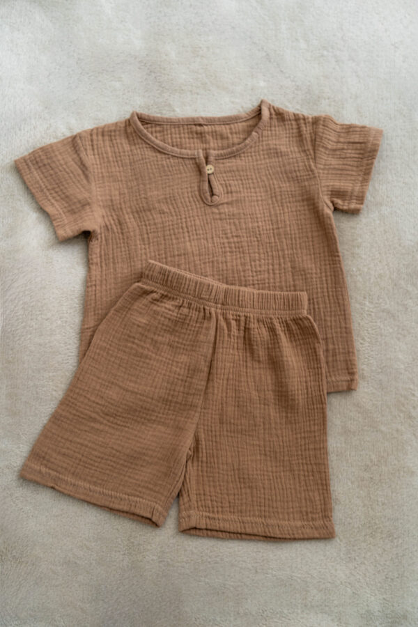 boys short set made of organic cotton