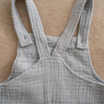 Muslin sleeveless playsuit, sustainable handmade