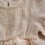 Three-layer muslin dress for girls - soft, breathable, handmade
