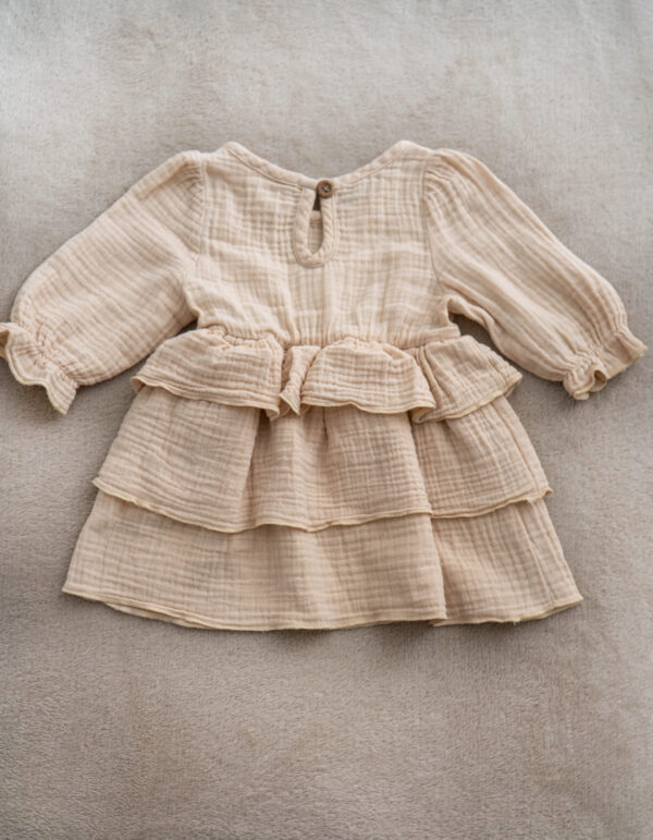 Charming Muslin Girls Dress - Soft, Layered & Handmade with Love - Image 2