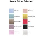 Soft linen fabric colour selection