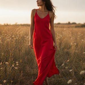 Muslin Midi Dress - Lightweight, Elegant & Summer-Ready