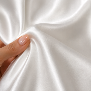 Grace Silk Bridal Gown silk fabric detail