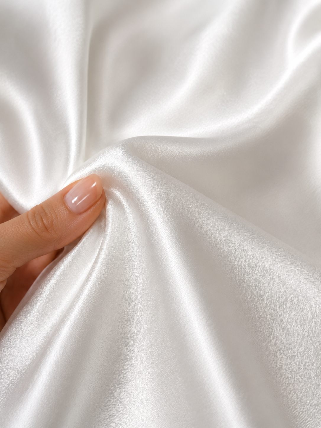 Grace Silk Bridal Gown silk fabric detail