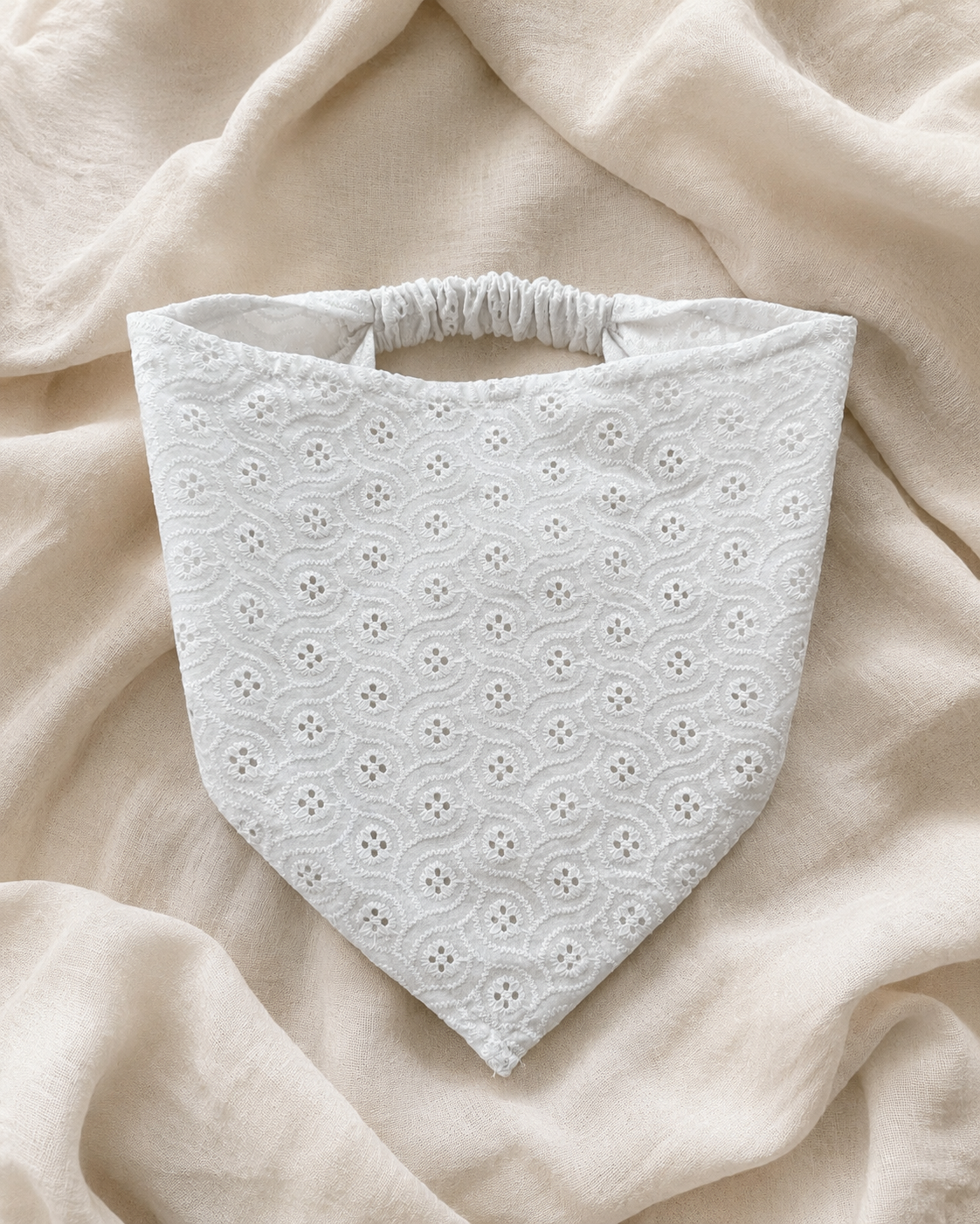 Meadow Cotton Eyelet Head Scarf - full length