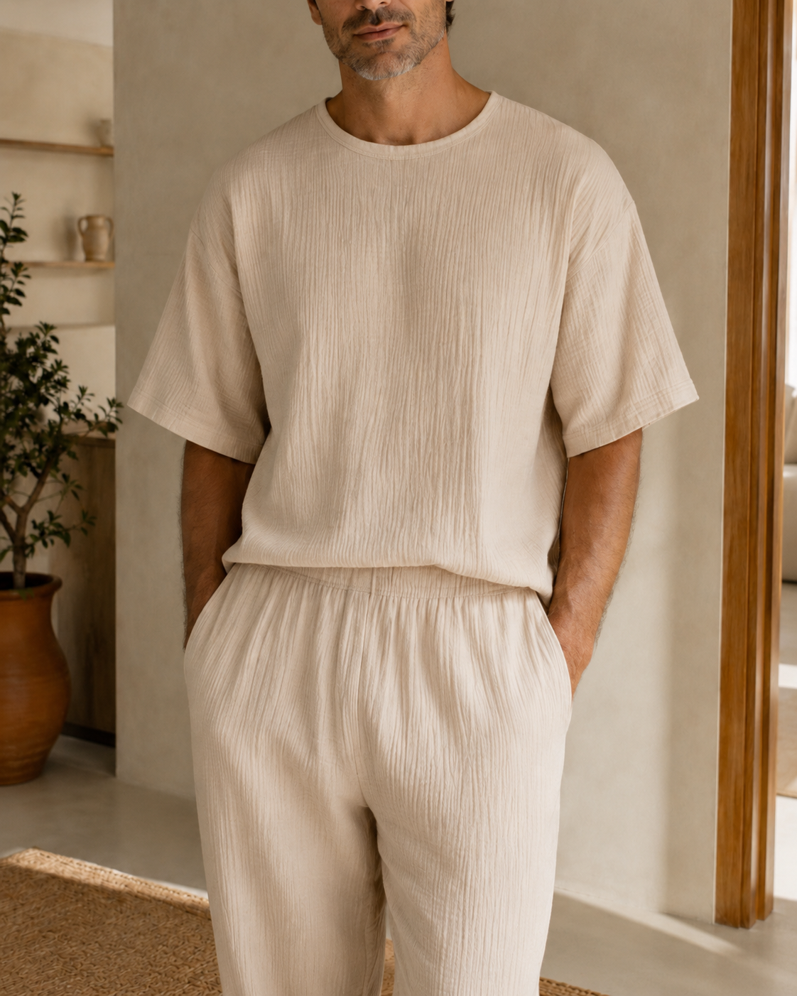Noah Men’s Muslin Lounge Set