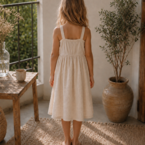 Willow Girls’ Cotton Dress - back