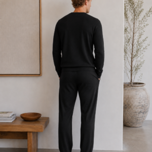 Noir Merino Wool Men’s Lounge Set - back