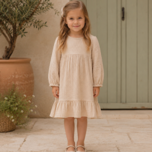 Maisie Girls’ Cotton Dress - front