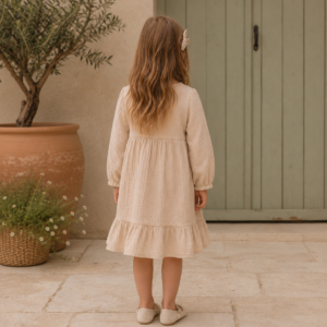Maisie Girls’ Cotton Dress - back