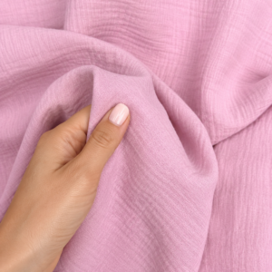 Blossom Girls’ Cotton Robe - fabric close up