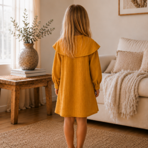 Belle Girls’ Cotton Dress - back
